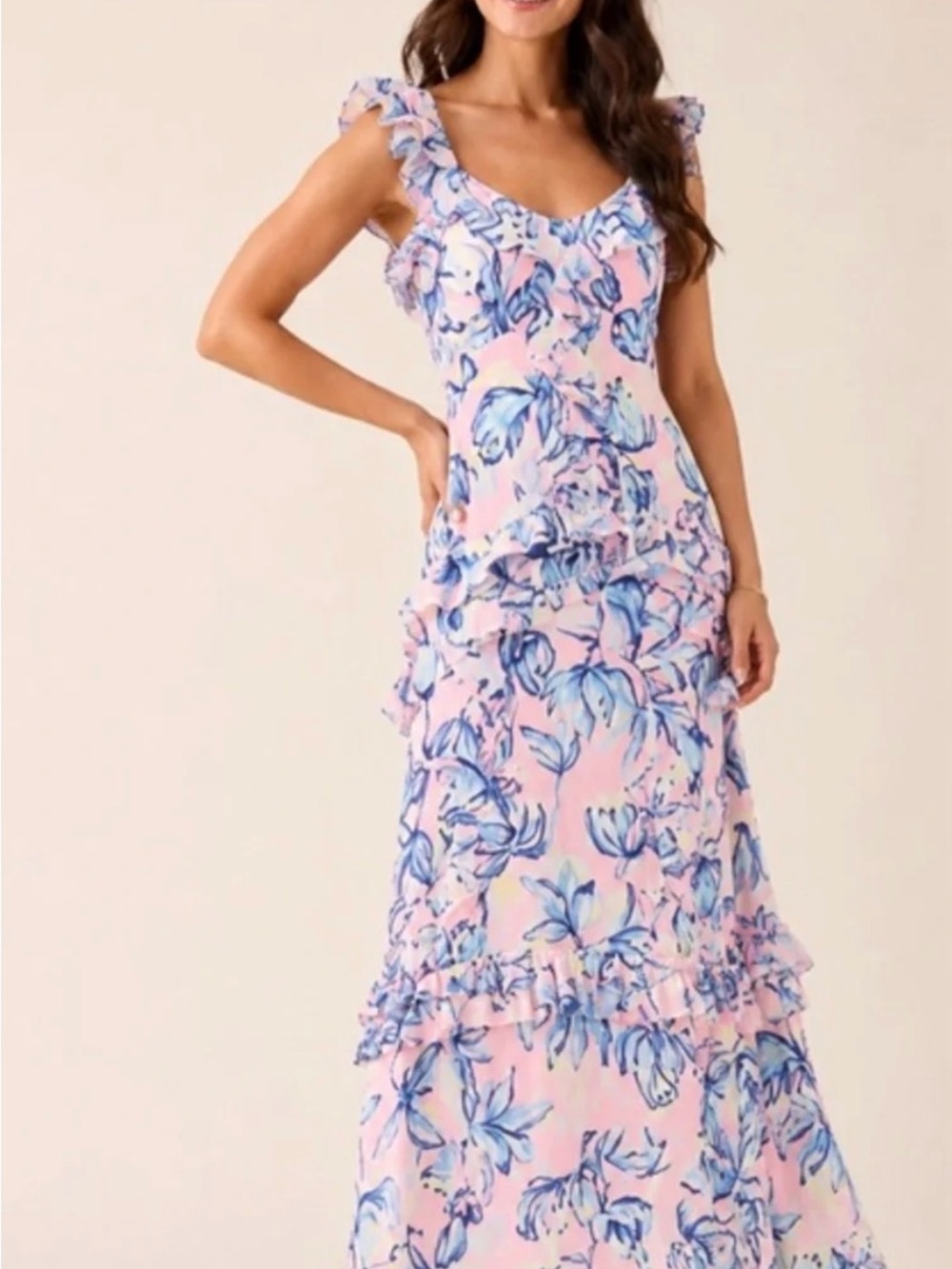 Lilly Pulitzer Riland Maxi Dress in Sweet Pea Pink